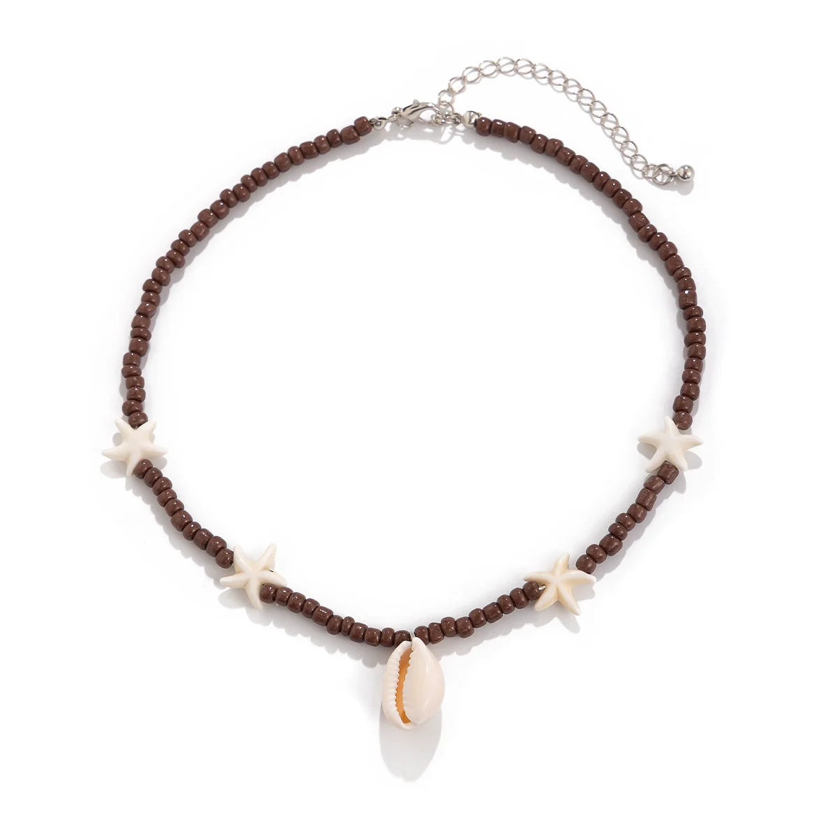 Amarianna Ocean Charm Necklace - Coffee Starfish