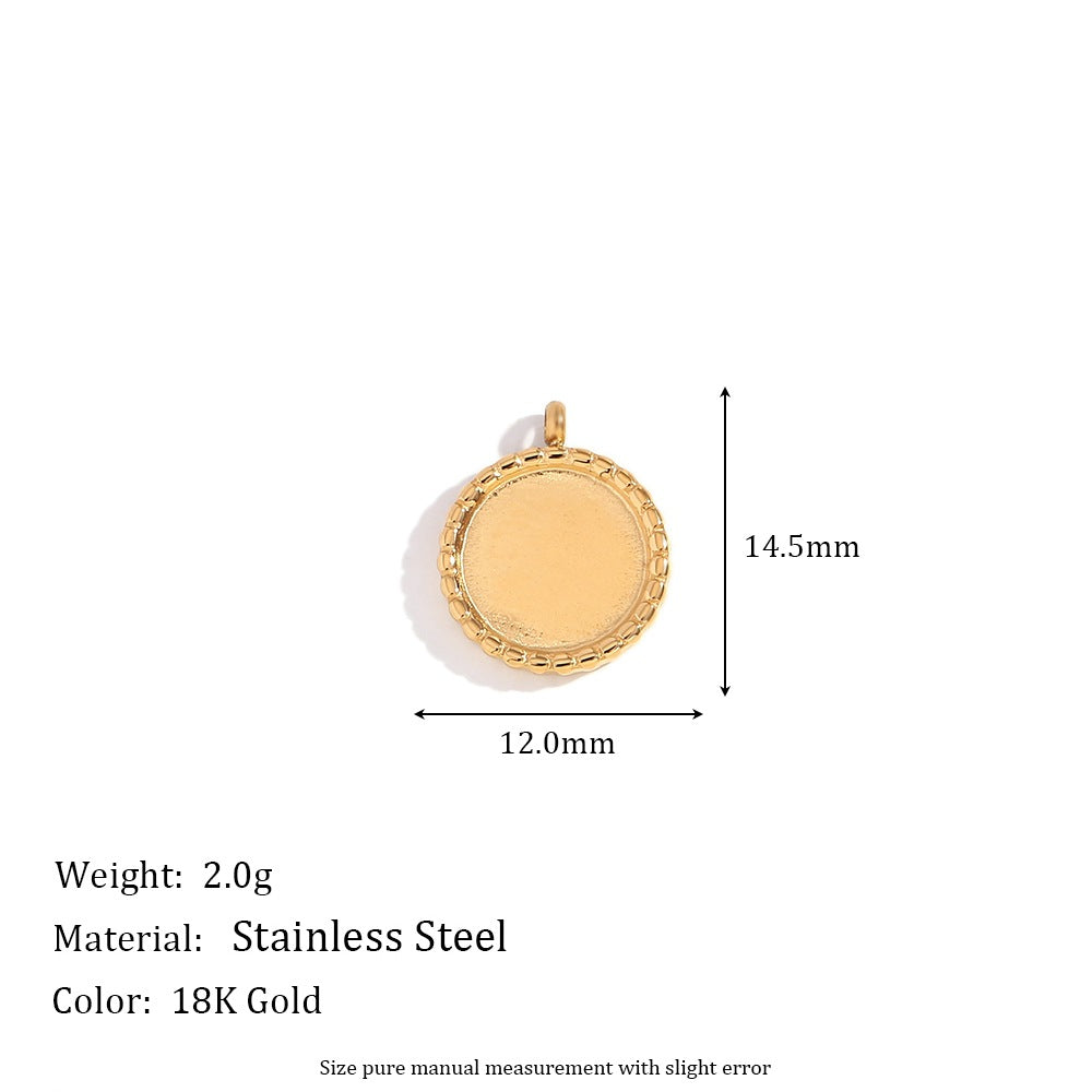 Kayce Geometric Charm Pendants - Small Round Disc Pendant [00UY924J]