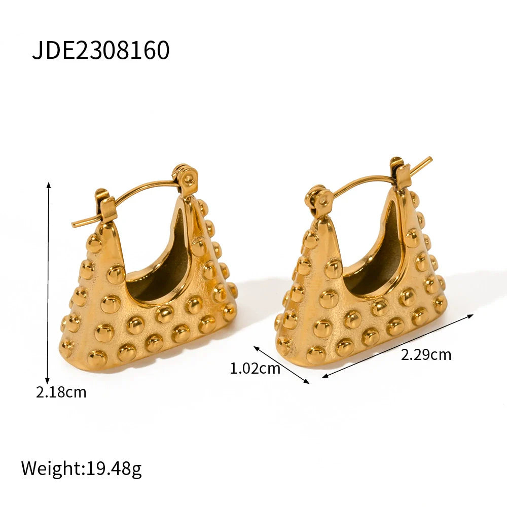 Ezmae Luxe Dot Hoop Earrings - JDE2308160