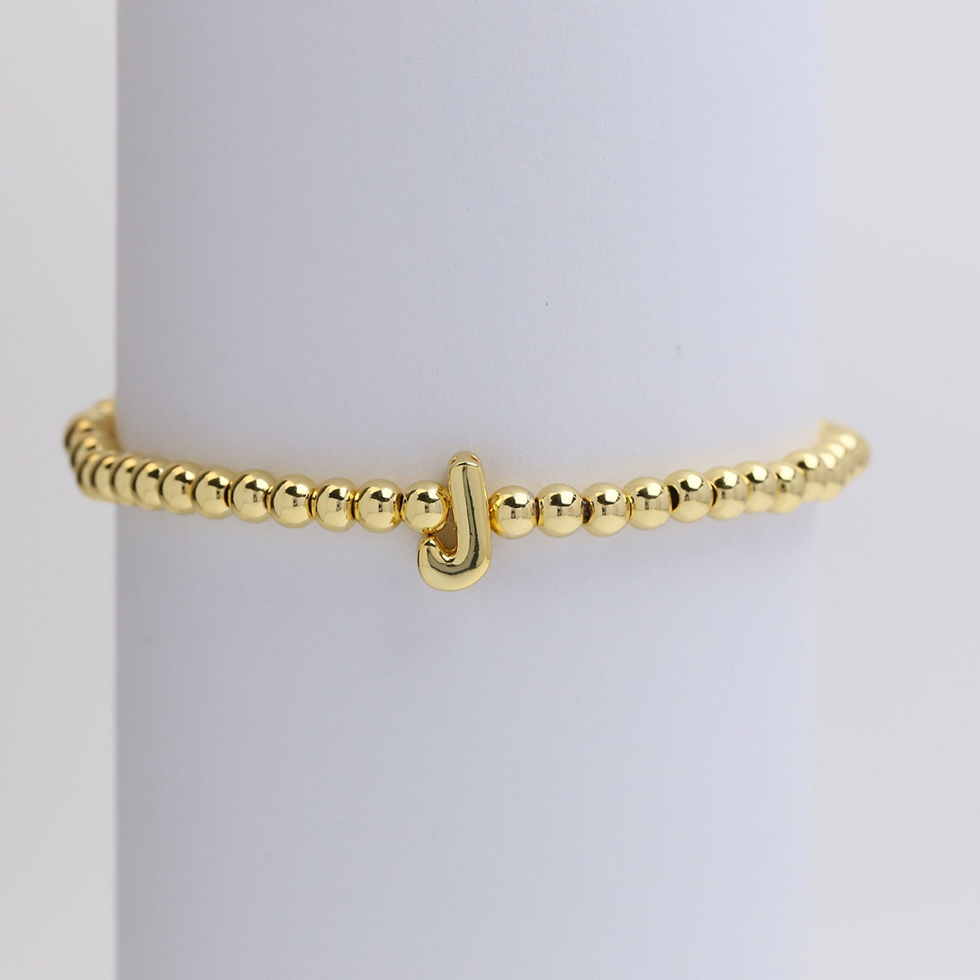 Jorie Polished Letter Bracelet - J [SK1WUKUP]