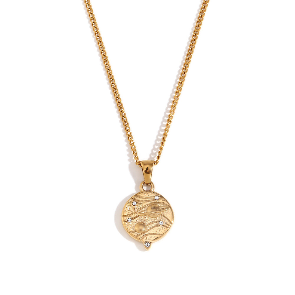 Semira Tarot Charm Necklace - Gold - Universe [WAL6VNSY]