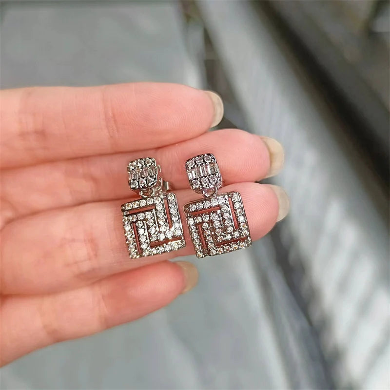 Saray Sparkling Crystal Earrings - Style Three