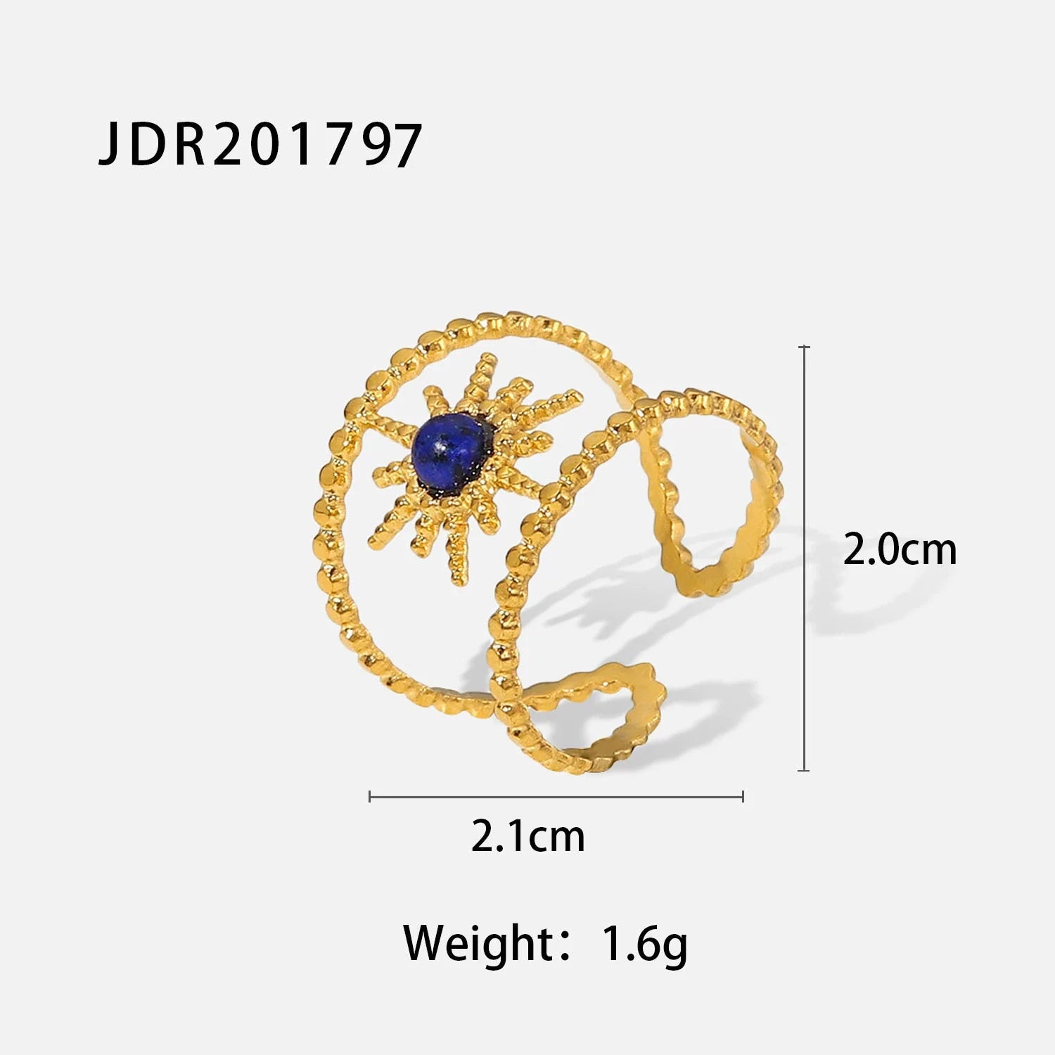 Timber Irregular Gemstone Ring - JDR201797