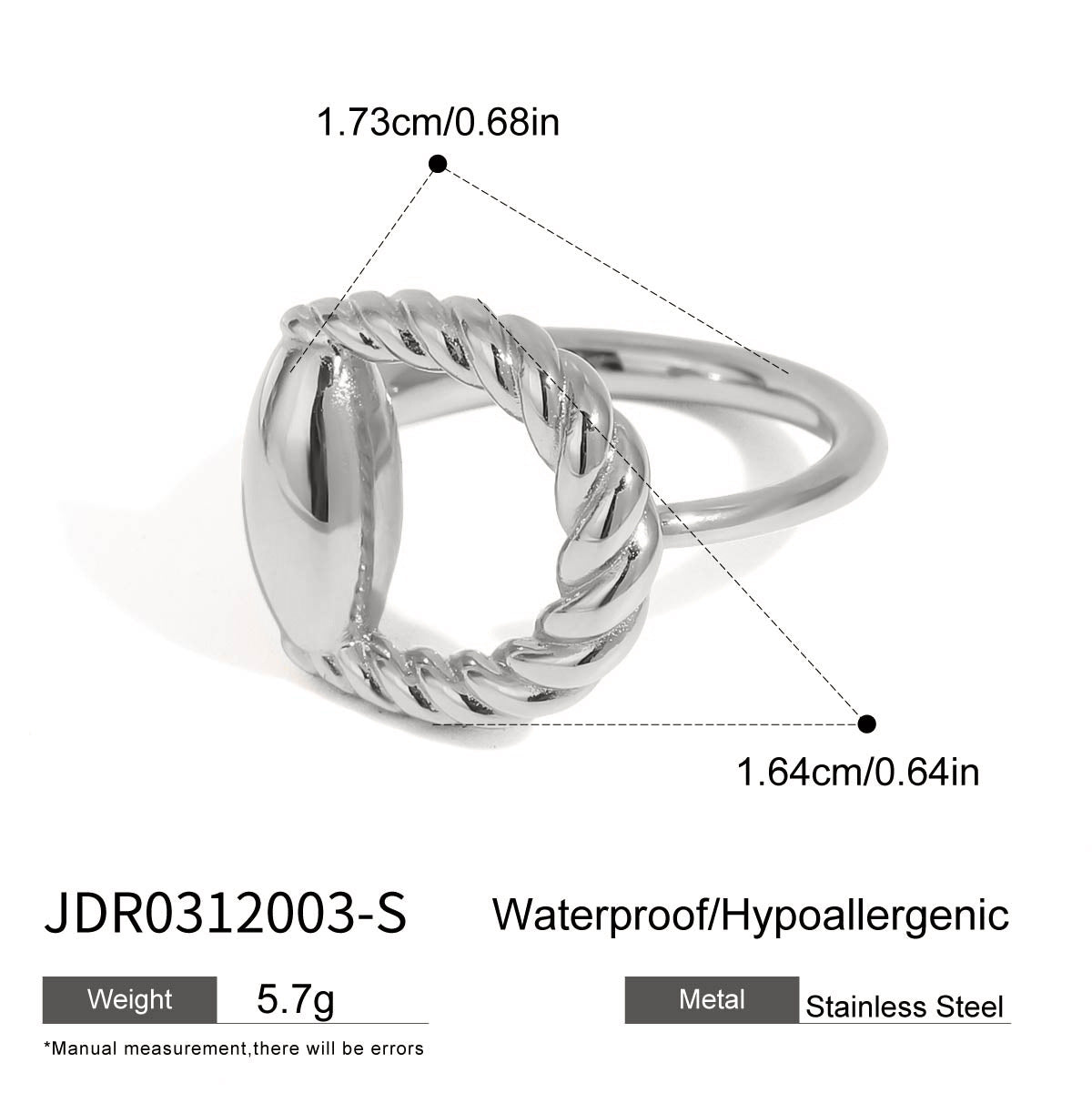 Marceline Stackable Geometric Rings - JDR0312003-S [0OOP7TDT]