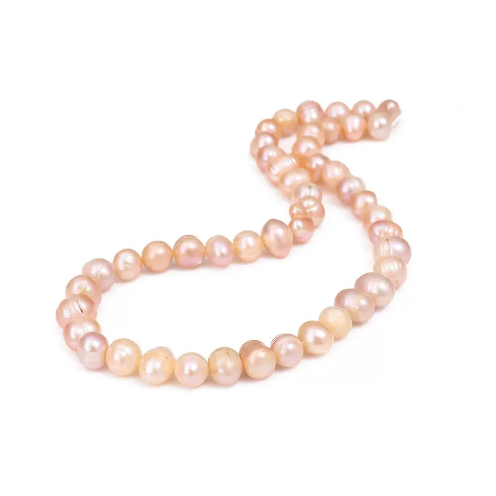 Ahmya Natural Pearl Beads - Orange 9-10mm (10 pcs)