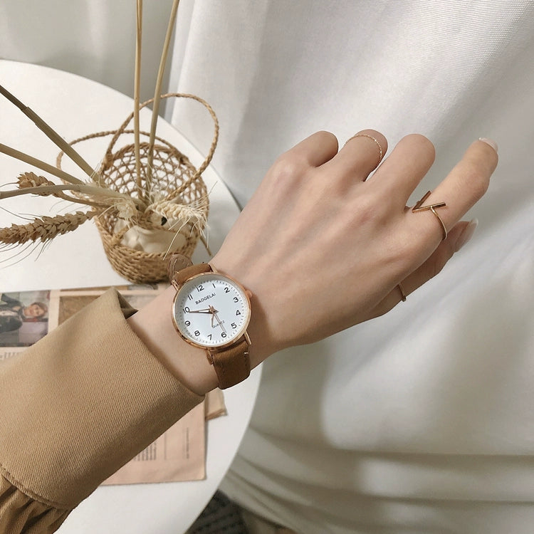 Zuleyka Minimalist Digital Watch - Digital Index Brown [EA163J4F]
