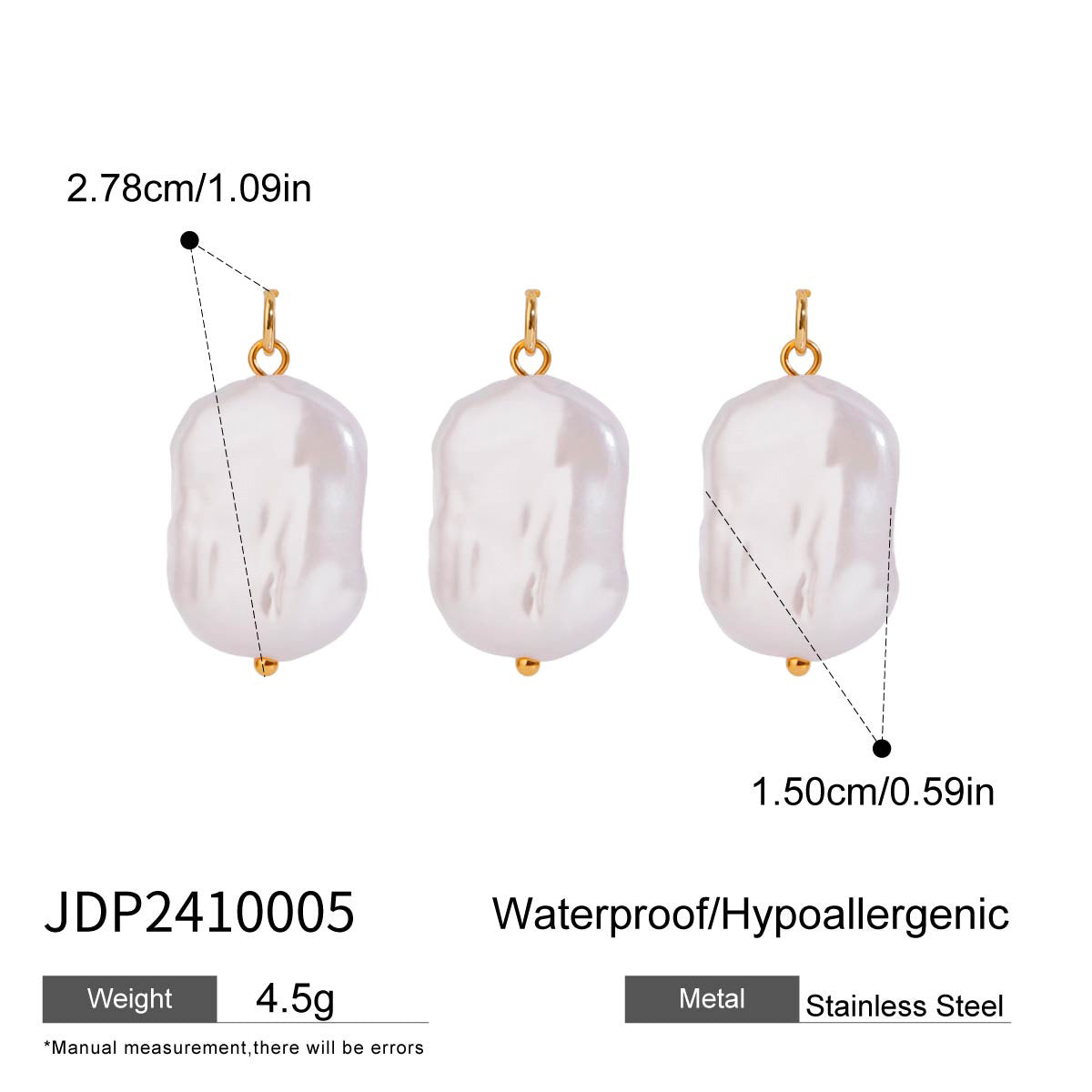 Finlee Pearl Jewelry Components - JDP2410005 [LKTIBACD]