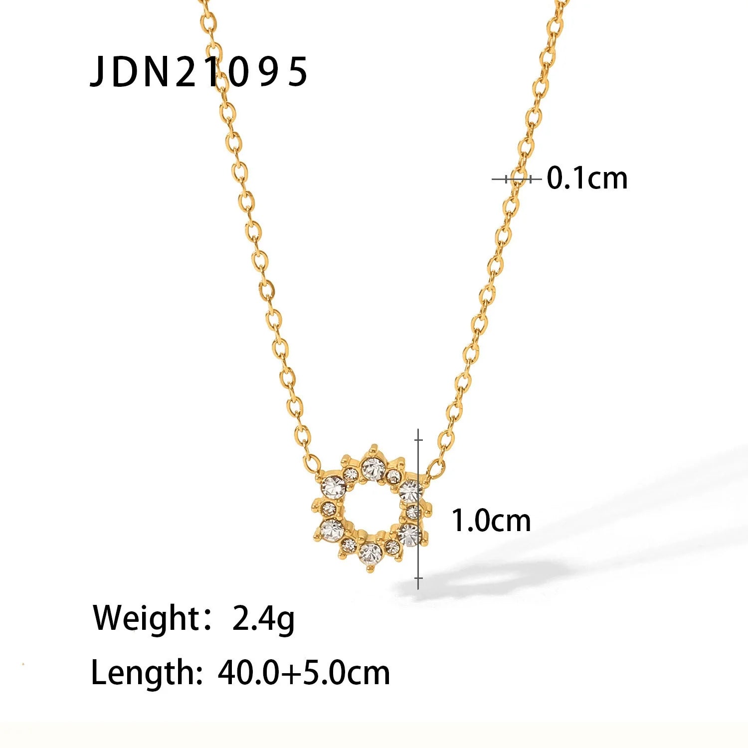Mae Layered Zircon Necklace - JDN21095