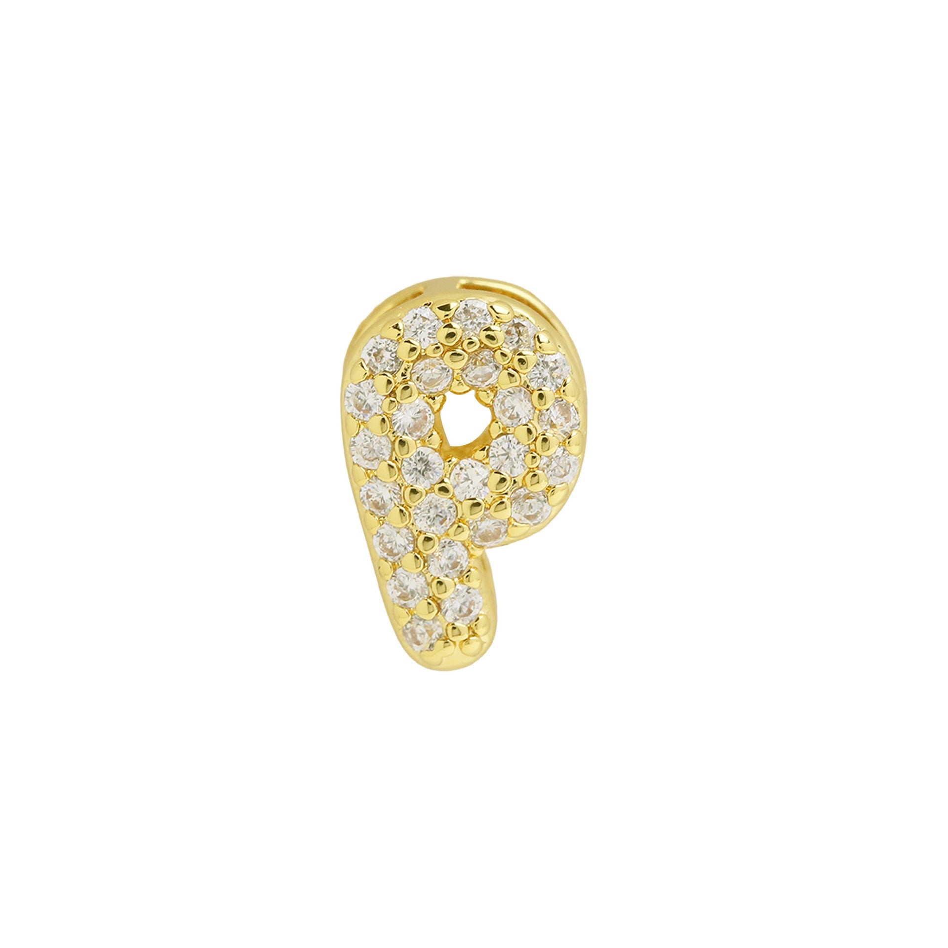 Makinley Bubble Letter Charm - Gold Pendant P [ZQZU1QS2]