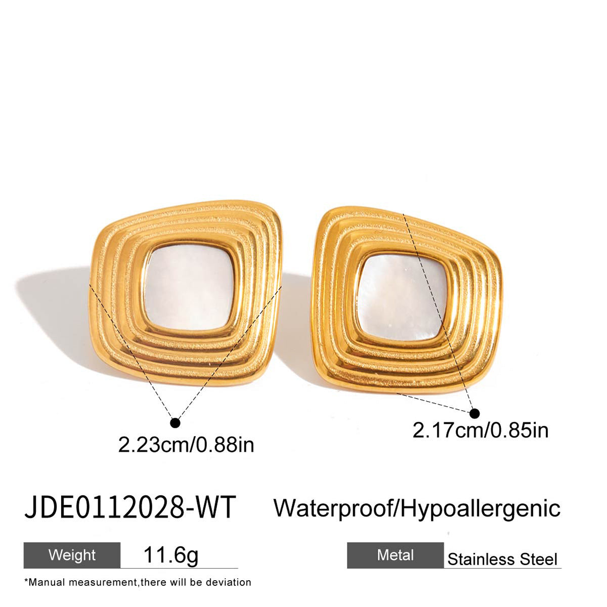 Jaeda Sleek Hoop Earrings - Silver Geometric Hoop [97X7CVCO]