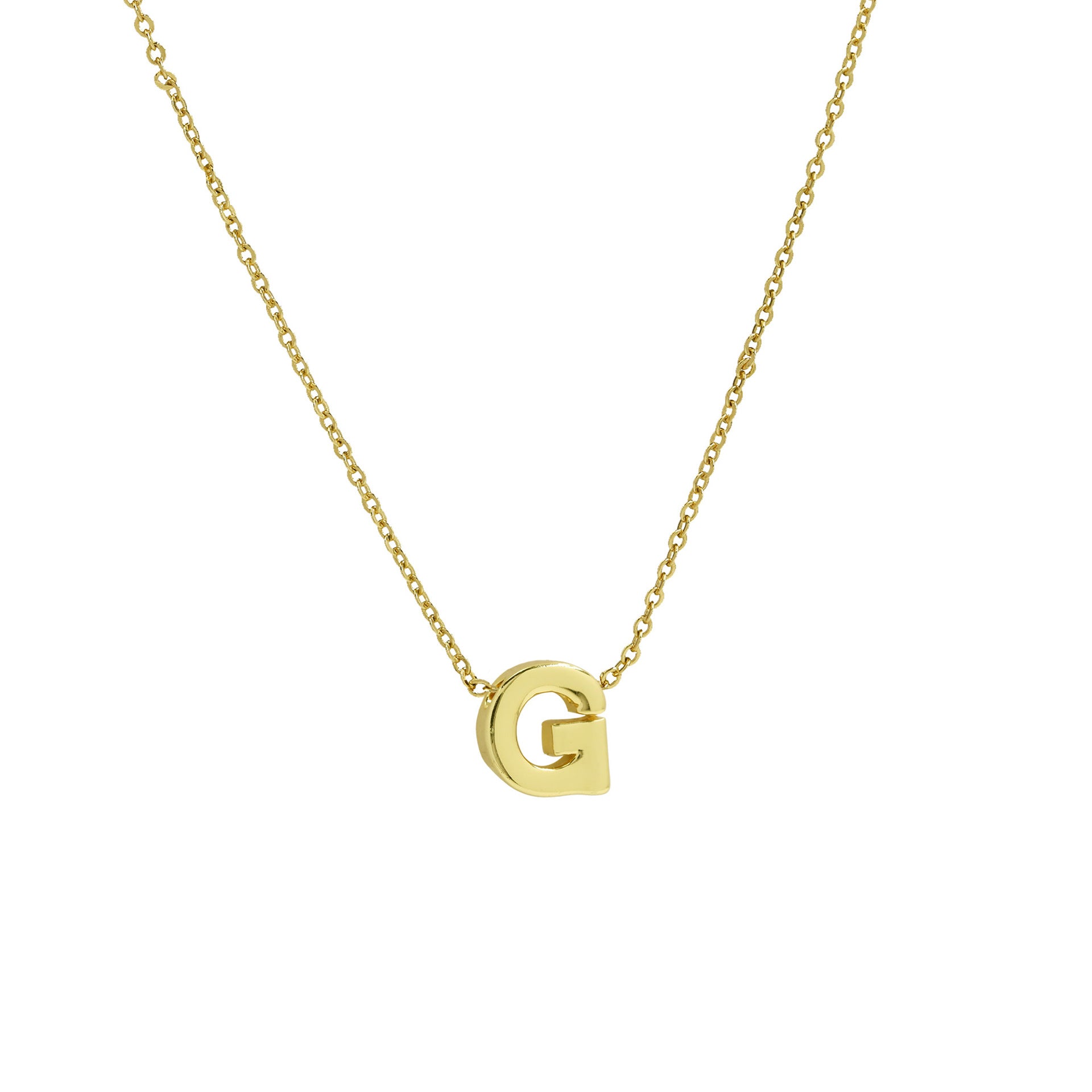 Agnes Initial Pendant Necklace - G [XKV1HAPG]