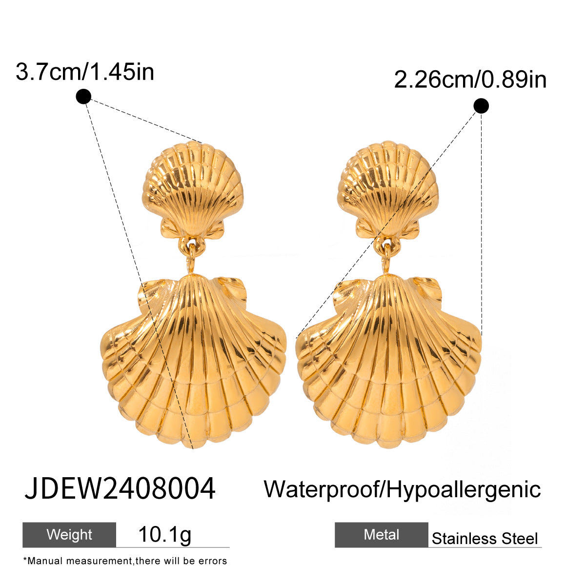 Aleyna Starfish Hoop Earrings - JDEW2408004 [6MK4E2B4]