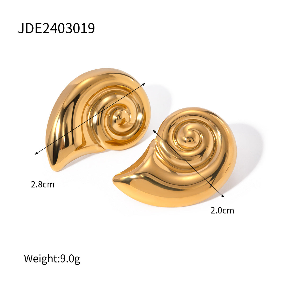 Emaleigh Coastal Conch Earrings - JDE2403019 [YIOYFWCT]