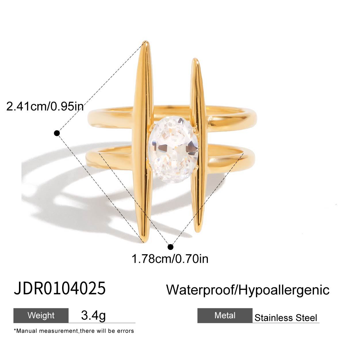 Maris Geometric Zircon Ring Set - Style JDR0104025 [897OQ6FO]