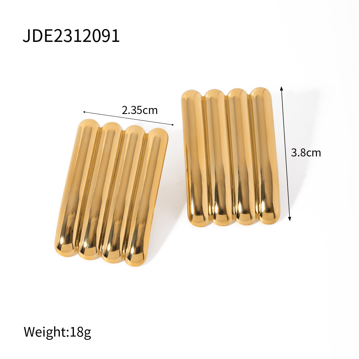 Braelynne Exaggerated Cat's Eye Earrings - JDE2312091 [32ALQOMN]