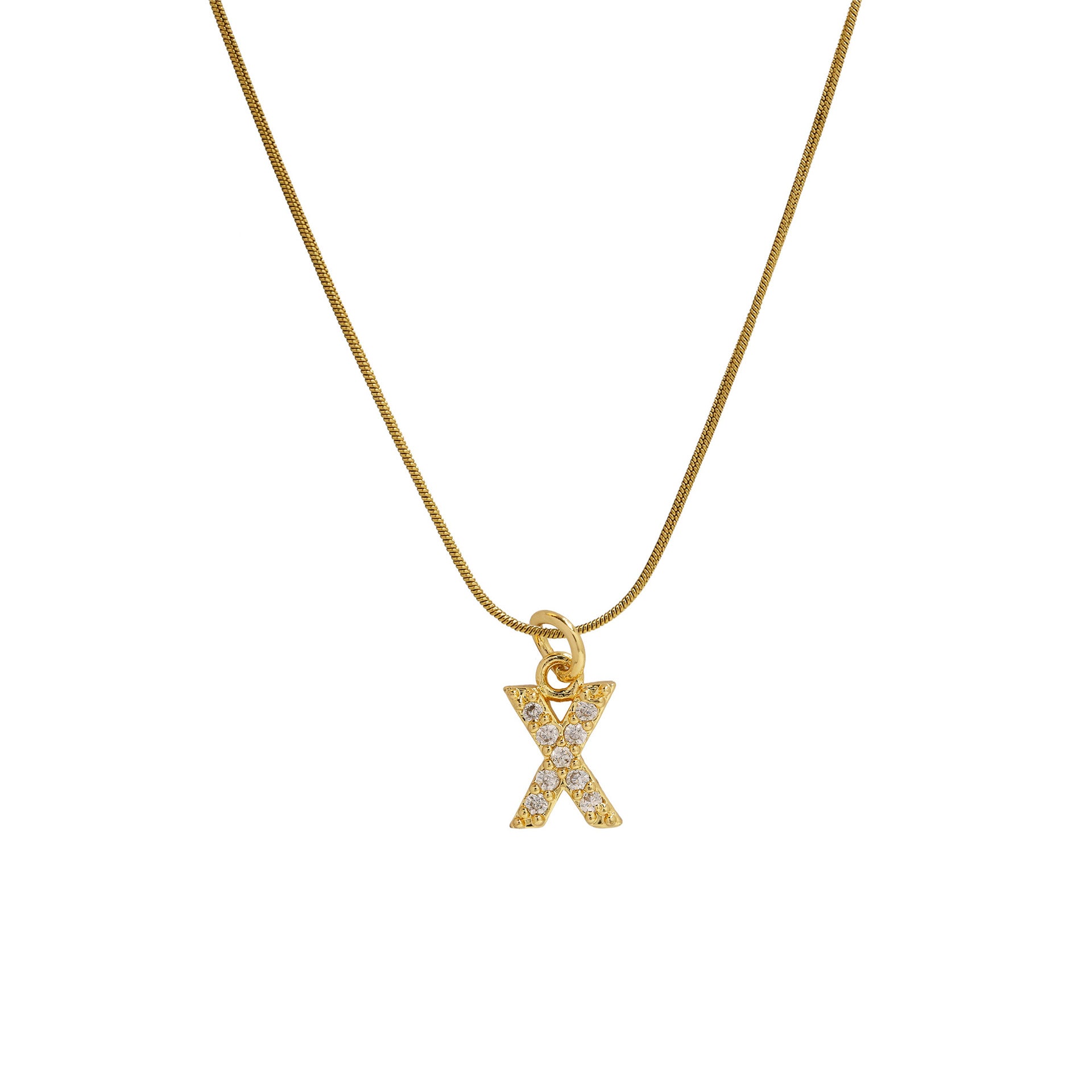 Killian Initial Zircon Necklace - X [ZPFB4GCX]