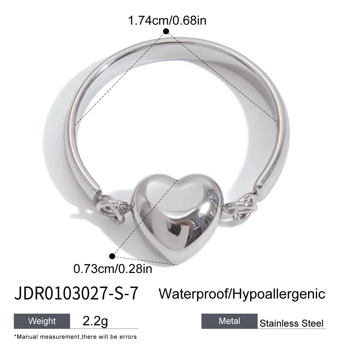 Brynley Eternal Heart Ring - Gold Tone [5V18Y35E]