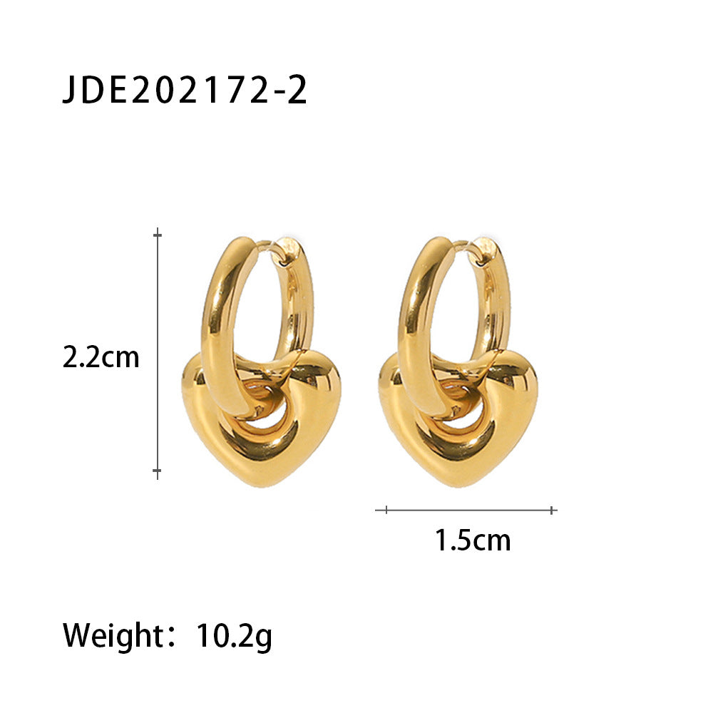 Parisa Geometric Stud Earrings - JDE202172-2 [O7N8LAWD]