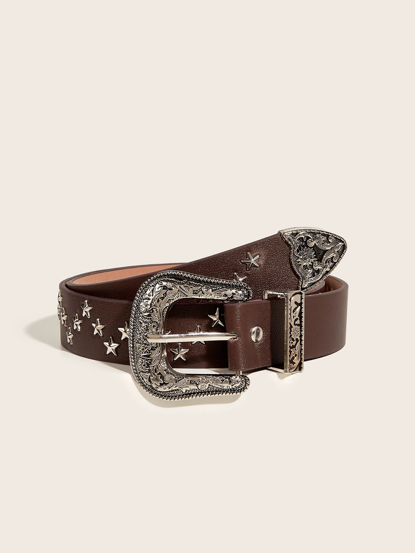 Landon Rivet Accent Belt - Coffee [YFGJEAZD]