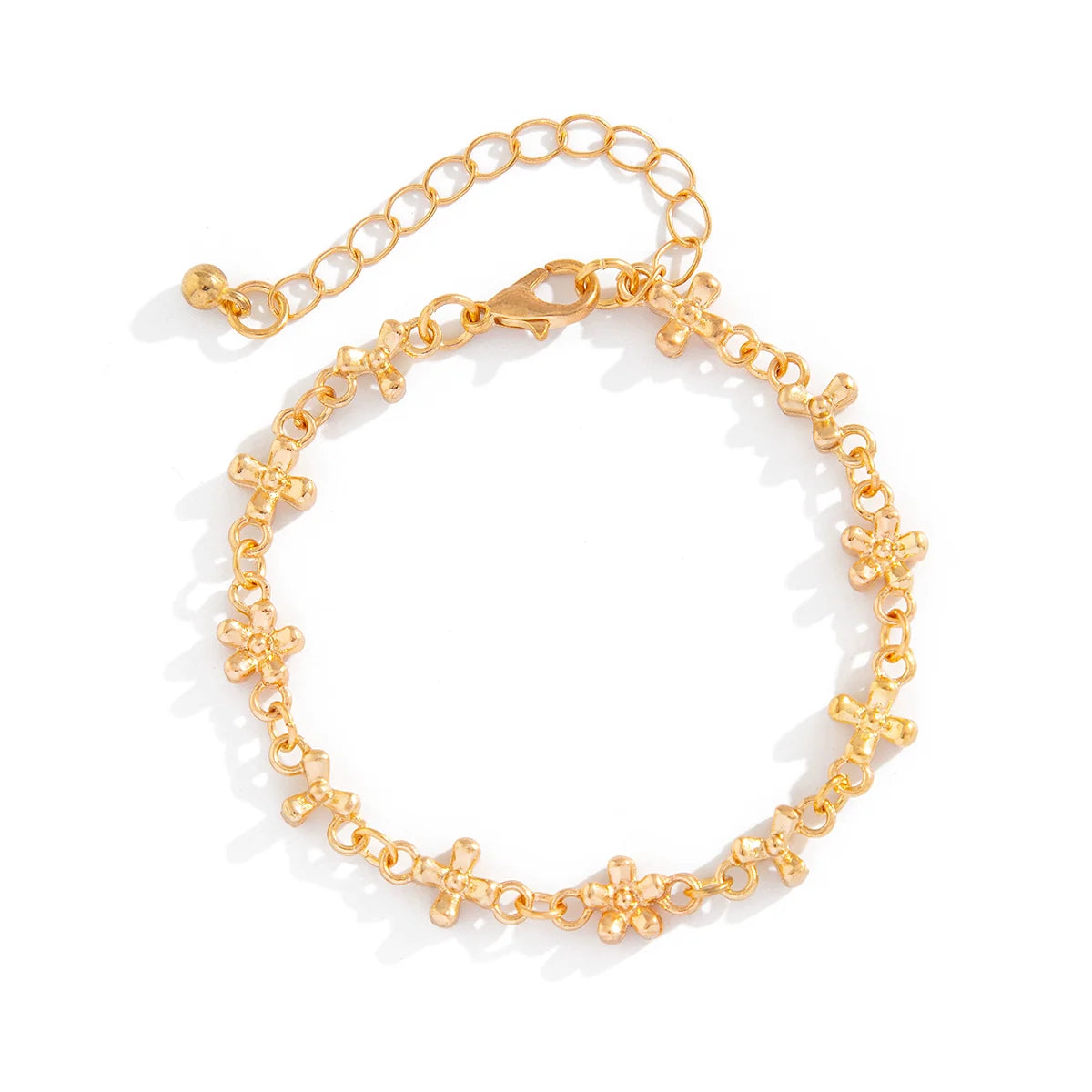 Aariyah Delicate Floral Bracelet - Gold