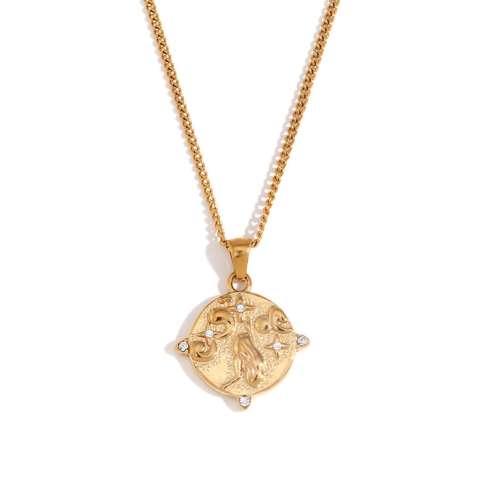 Semira Tarot Charm Necklace - Gold - Star [SS7A11EU]