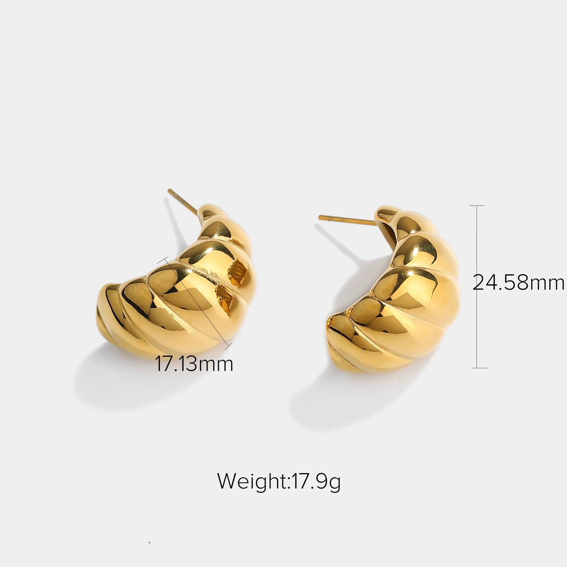 Zamora Bee & Croissant Earrings - JDE201273-2