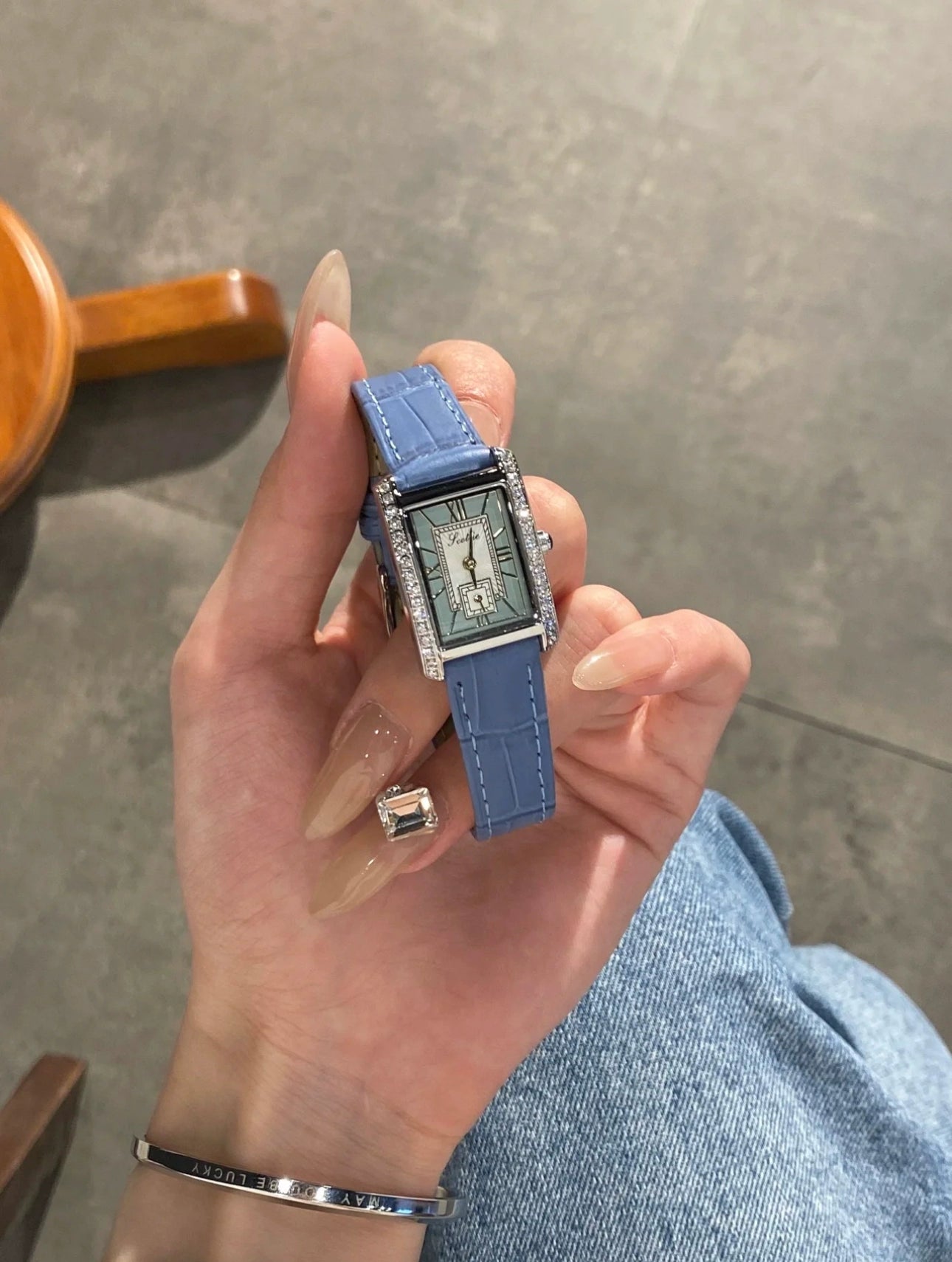 Waverly Vibrant Square Watch - Blue [9GO24MG0]