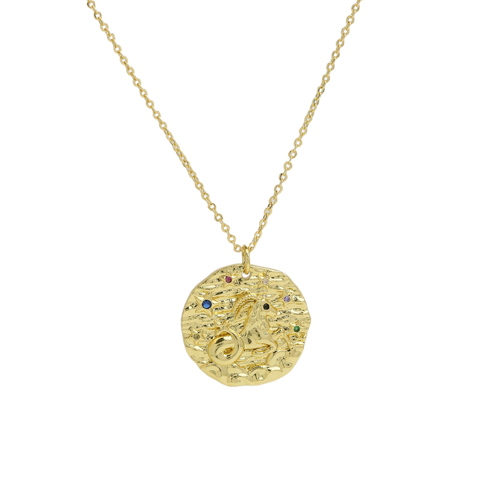 Melony Zodiac Pendant Necklace - Aries [J8ZM2KMP]