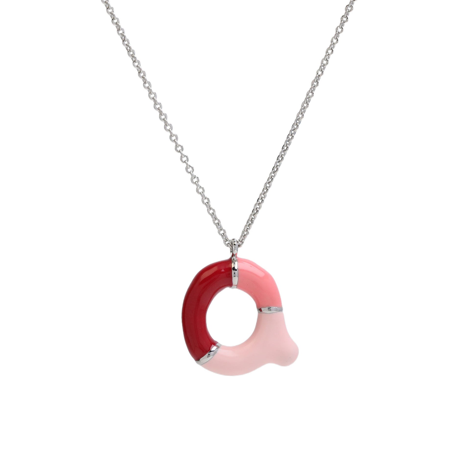 Victory Initial Bubble Necklace - Necklace Q [HOV2LPDQ]
