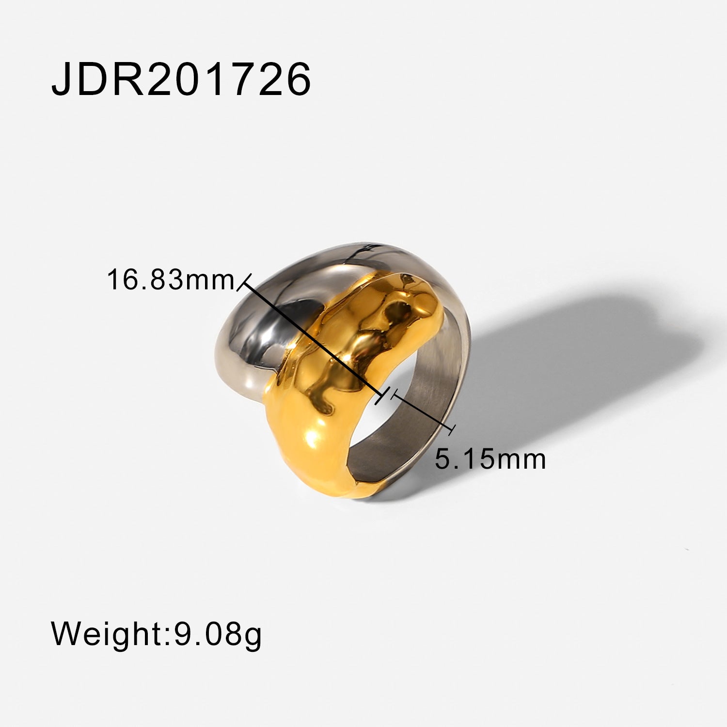 Wisdom Modern Geometric Ring - JDR201726-7 [EJGJ7AXX]