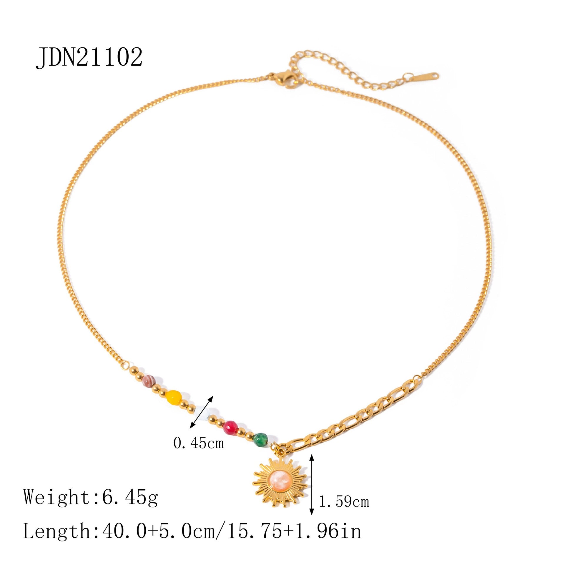 Everlie Bohemian Clavicle Necklace - JDN21102 [ZE6KQ94K]