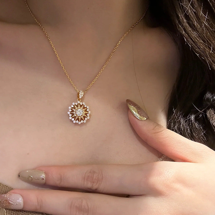 Jamiyah Celestial Snowflake Set - Gold Tone Pendant (Chain Not Included) [IUKIOGW3]