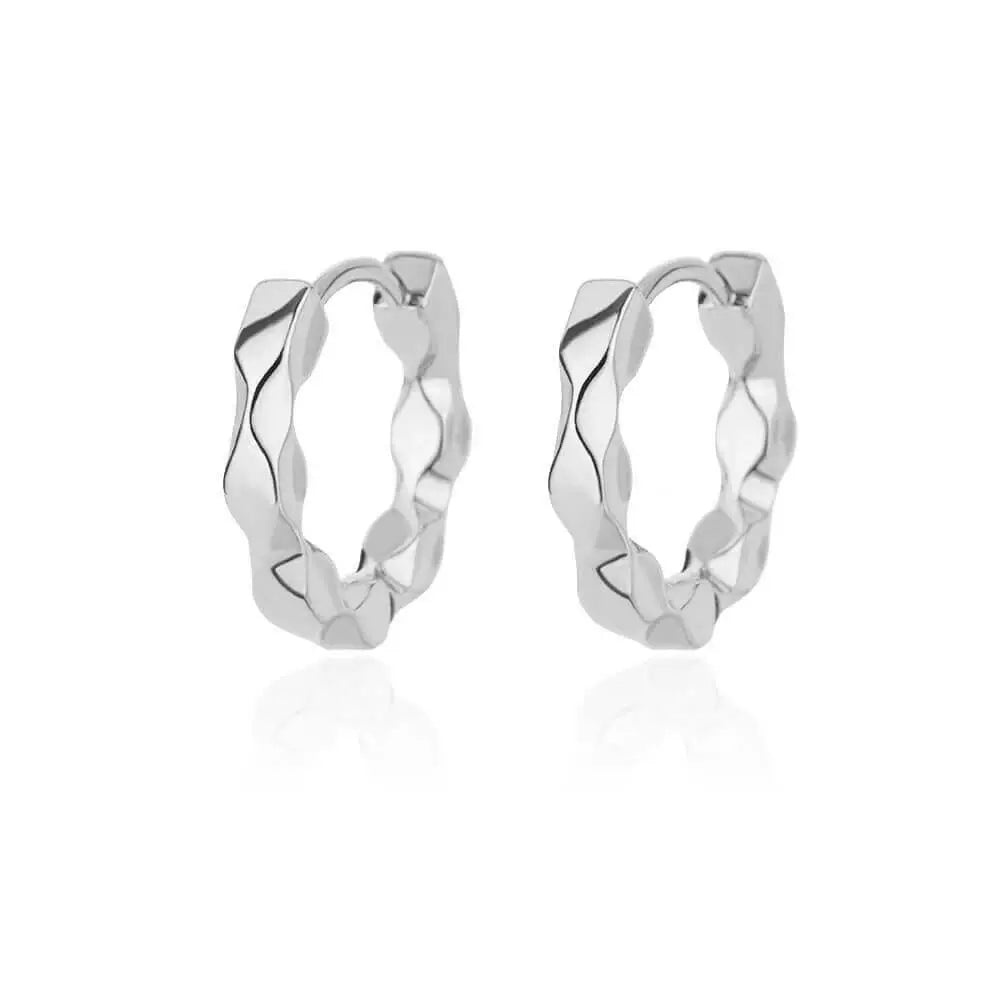 Phoebe Gold Chunky Hoop Earrings - E3120S-2