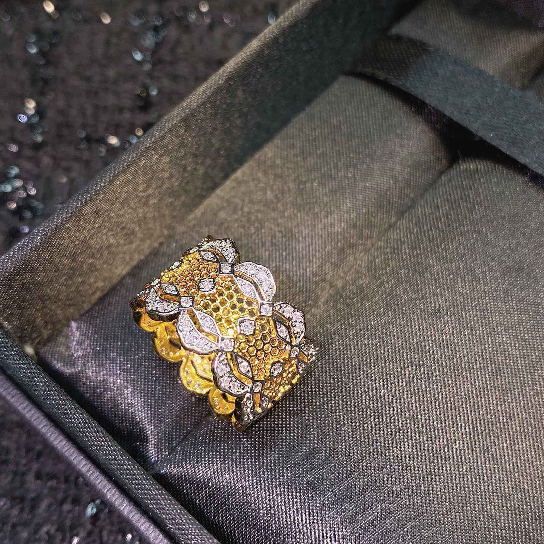 Ainsley Lace Pearl Ring - A Style, Size 6 [E3N72UBI]