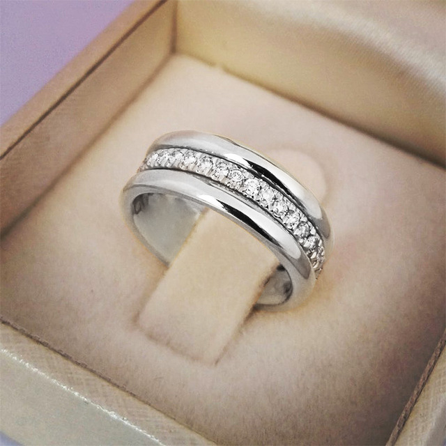 Theadora Classic Zircon Ring - Silver US Size 5