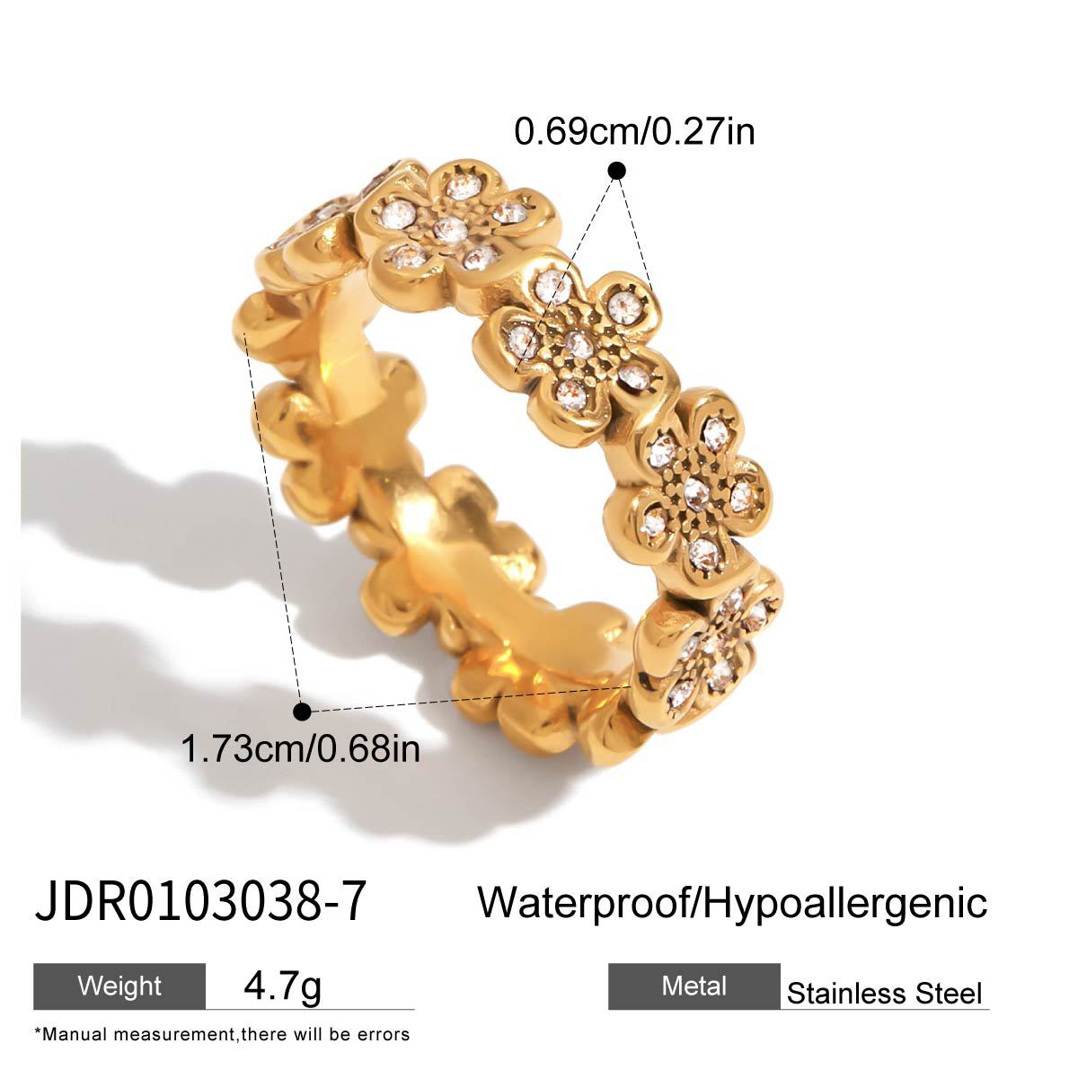 Mackayla Geometric Zircon Ring - JDR0103038-7 [UDUZ9JF7]