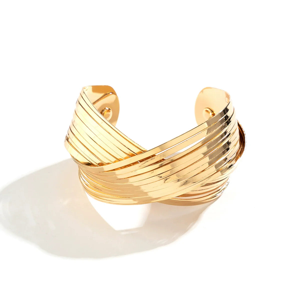 Alanie Open Loop Bangle - Gold