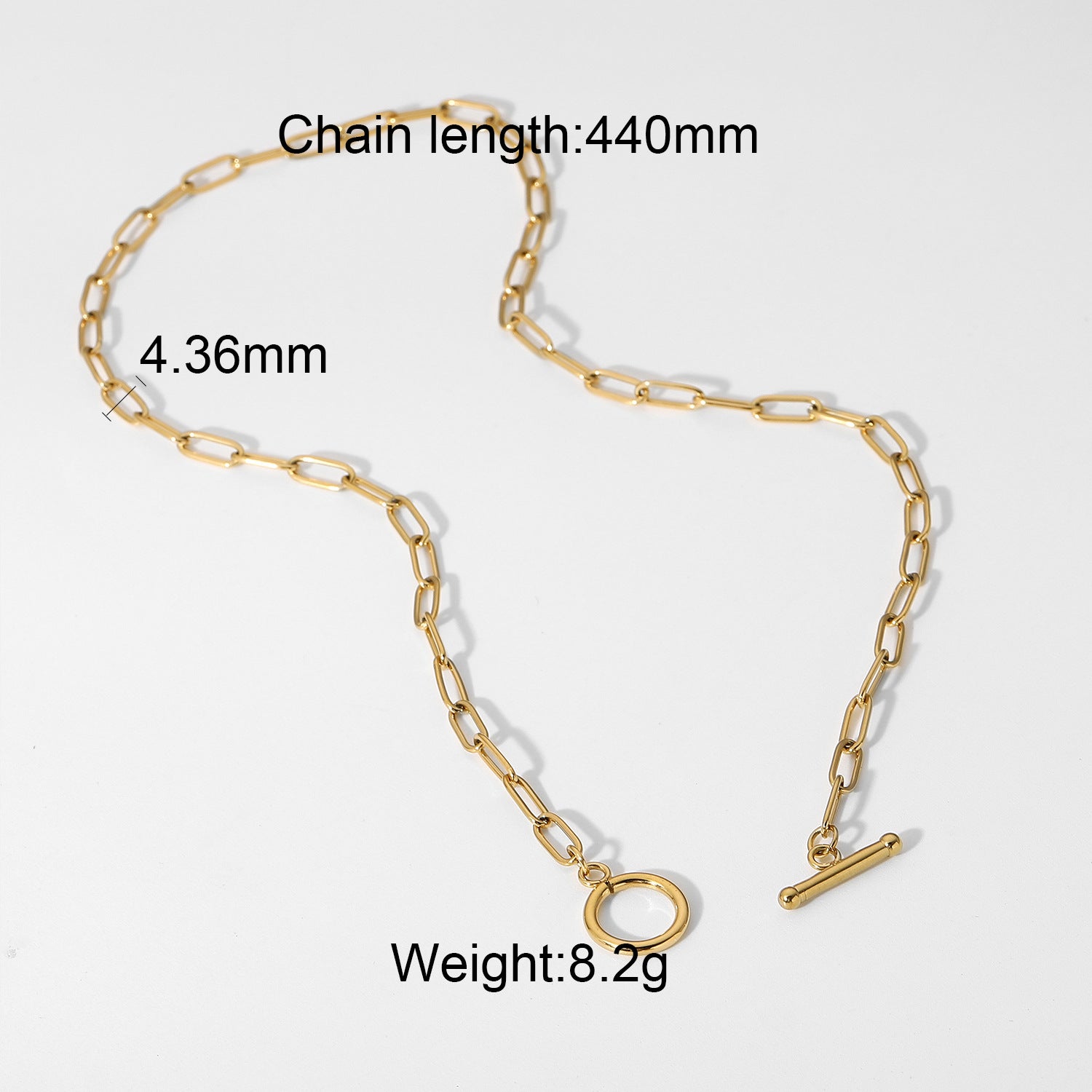 Miryam Gold Geometric Chain Necklace - JDN20151 [AZ3D04ZG]