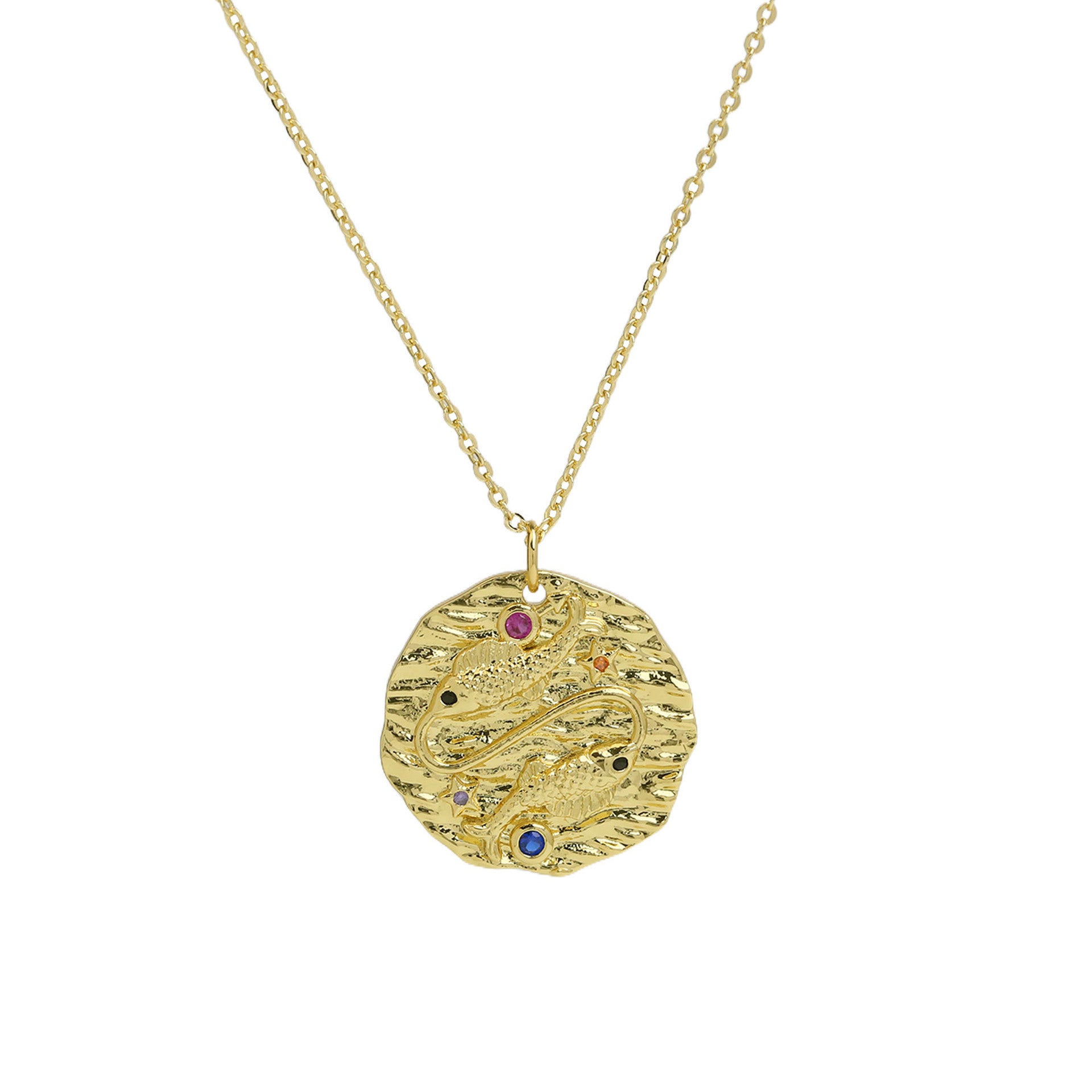 Melony Zodiac Pendant Necklace - Pisces [ZL6SIXOZ]