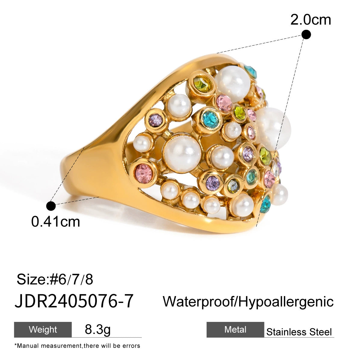 Nimrat Delicate Ring Set - JDR2405076-7 [LMERHU7U]
