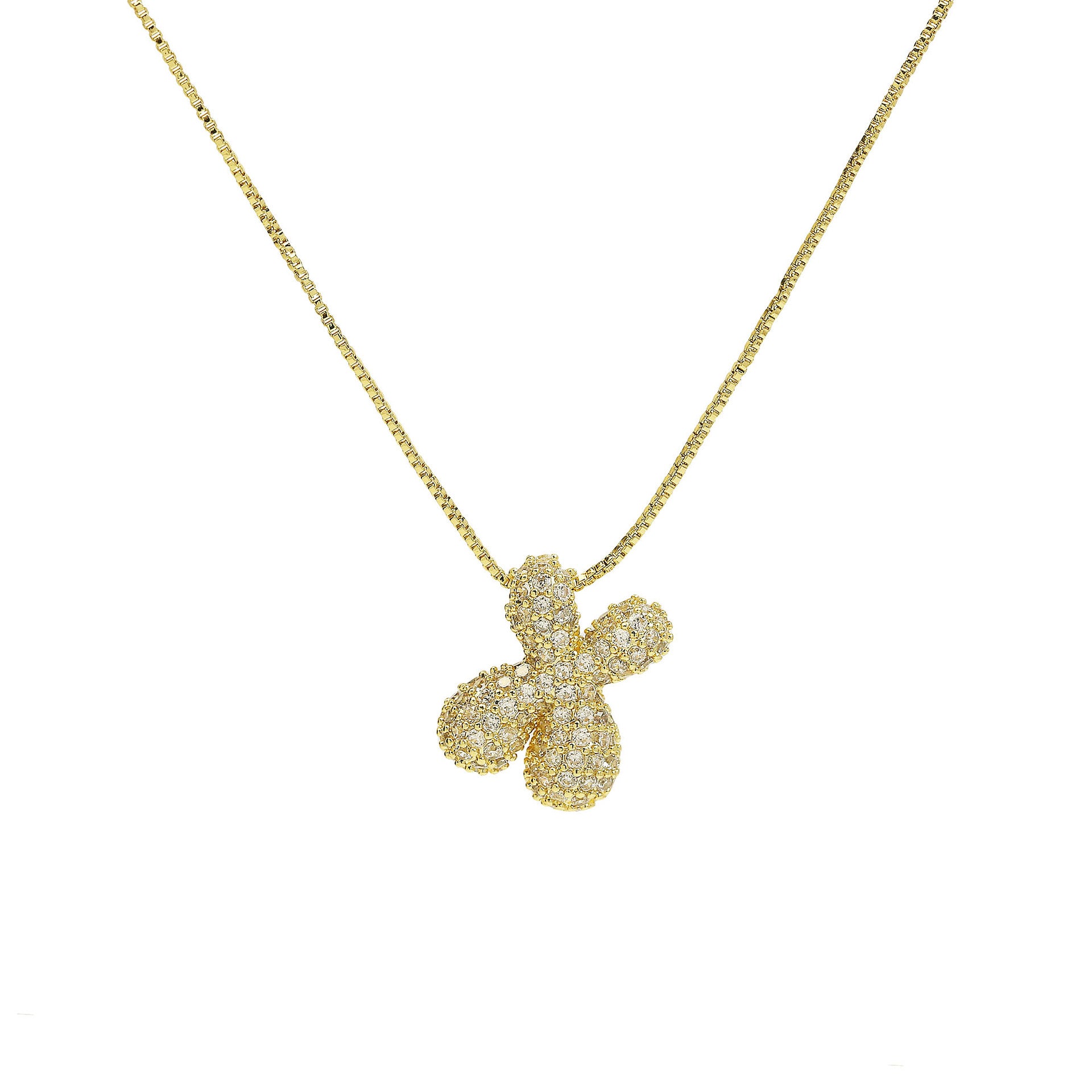 Francis Bubble Initial Necklace - Gold Necklace X [T5KOLWZK]