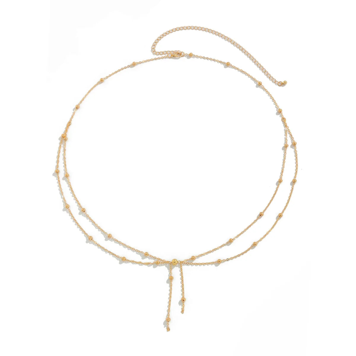 Sunshine Beaded Tassel Body Chain - Gold