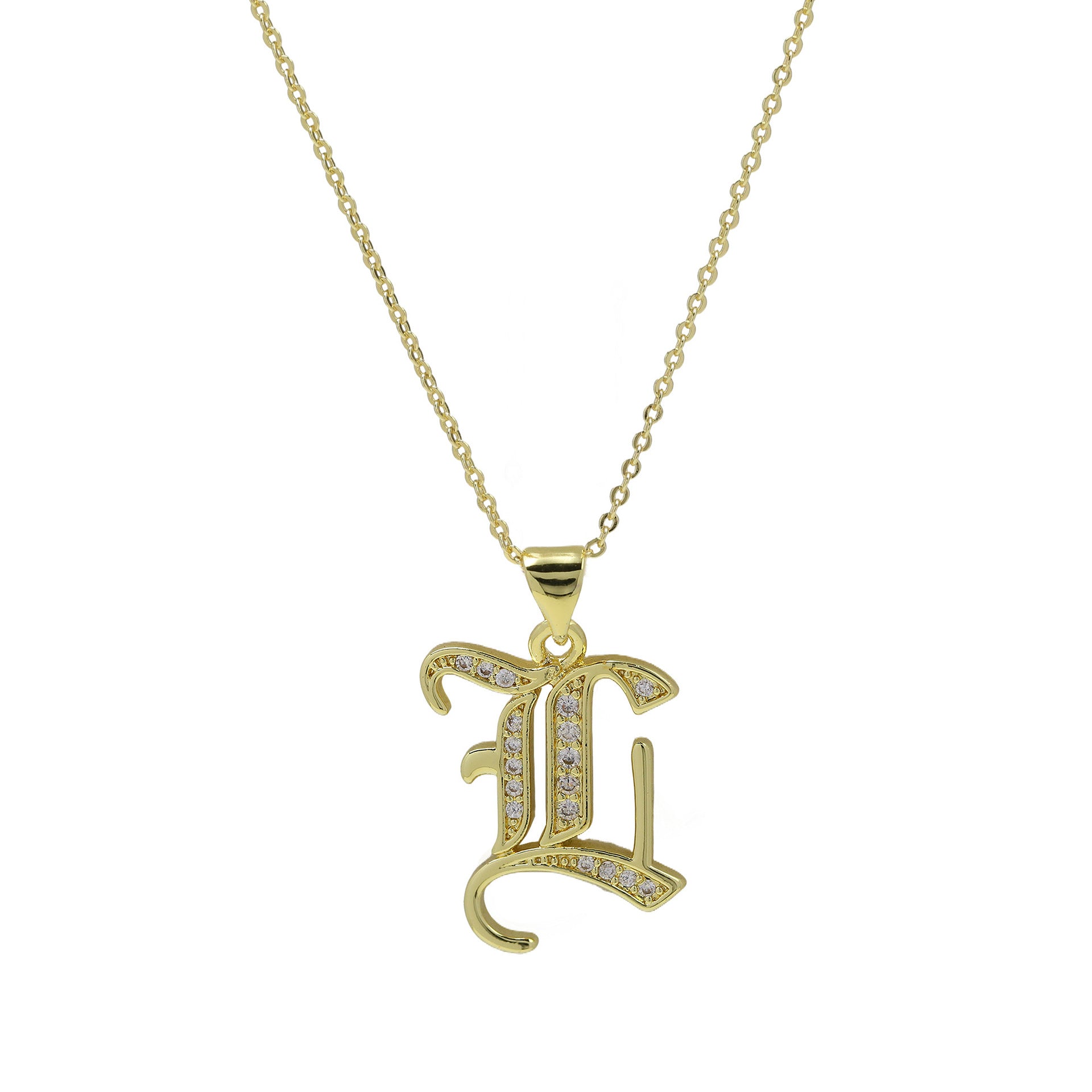 Lawson Old English Initial Necklace - F Necklace [TG9PV6Q7]