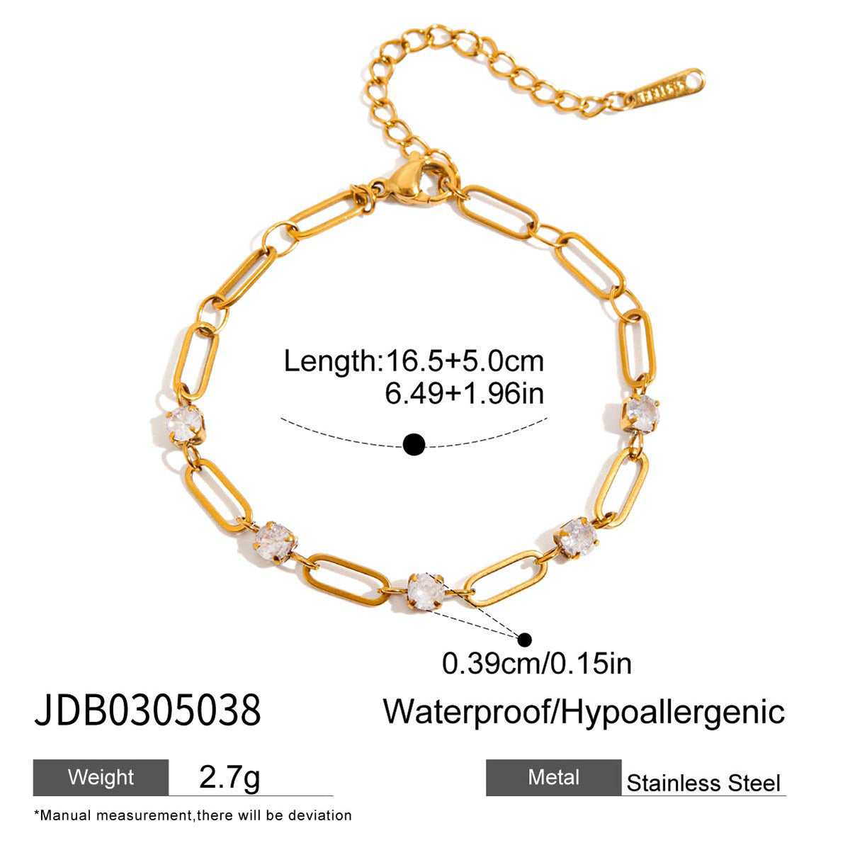 Legaci Glam Rhinestone Bracelet - JDB0305038 [GH0UNMYJ]