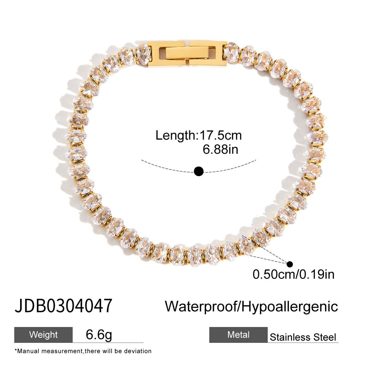 Denali Layered Zircon Bracelets - JDB0304047 [DXKJFQFA]