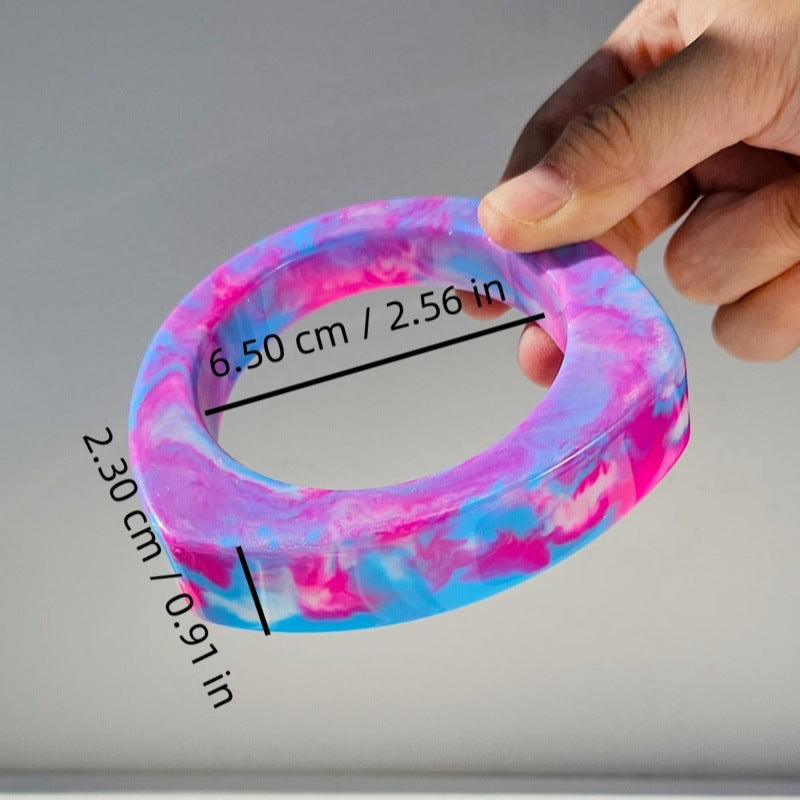 Kaleya Abstract Resin Bangle - B [CV2EH34O]