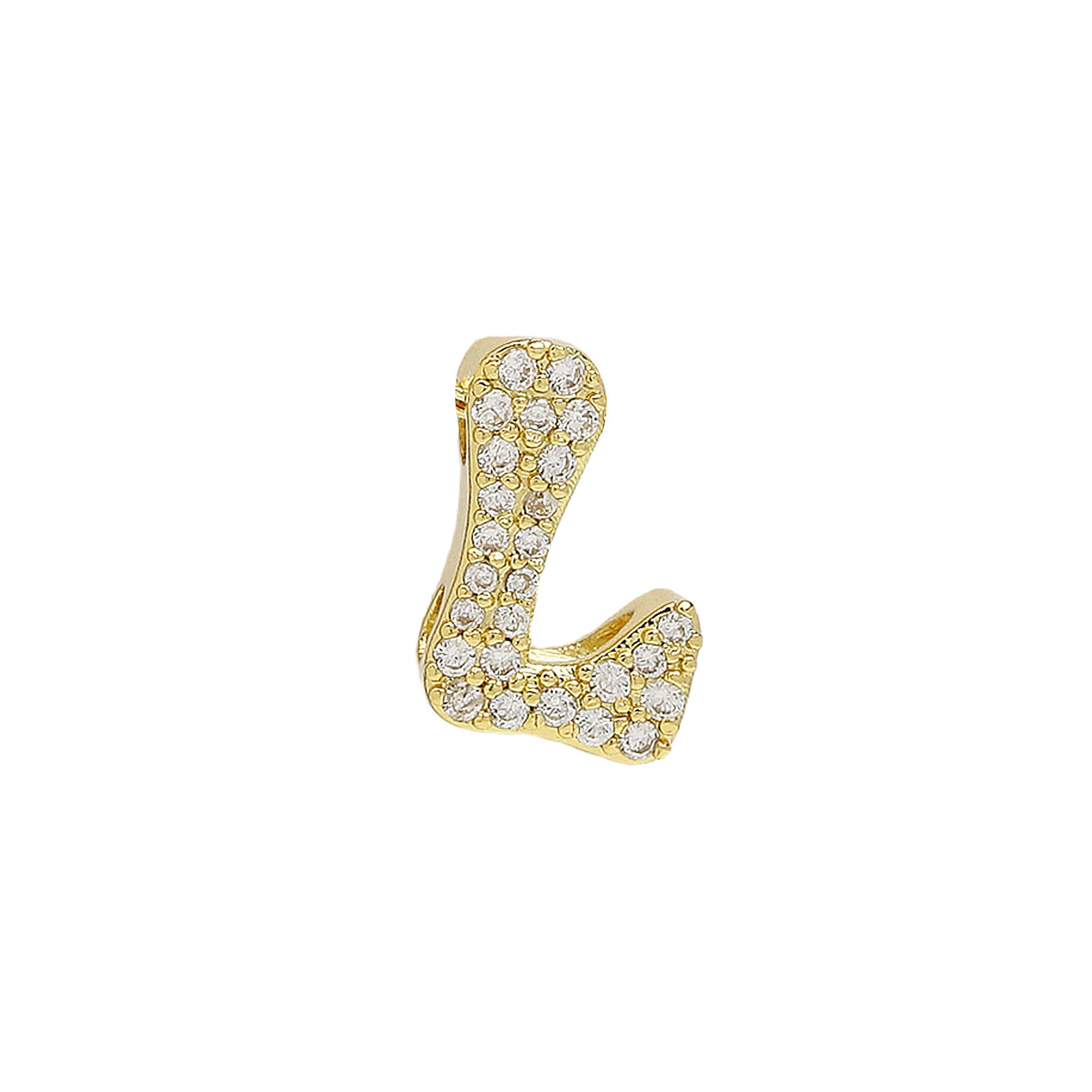Katheryn Pave Initial Necklace - L [5JJ53P7C]