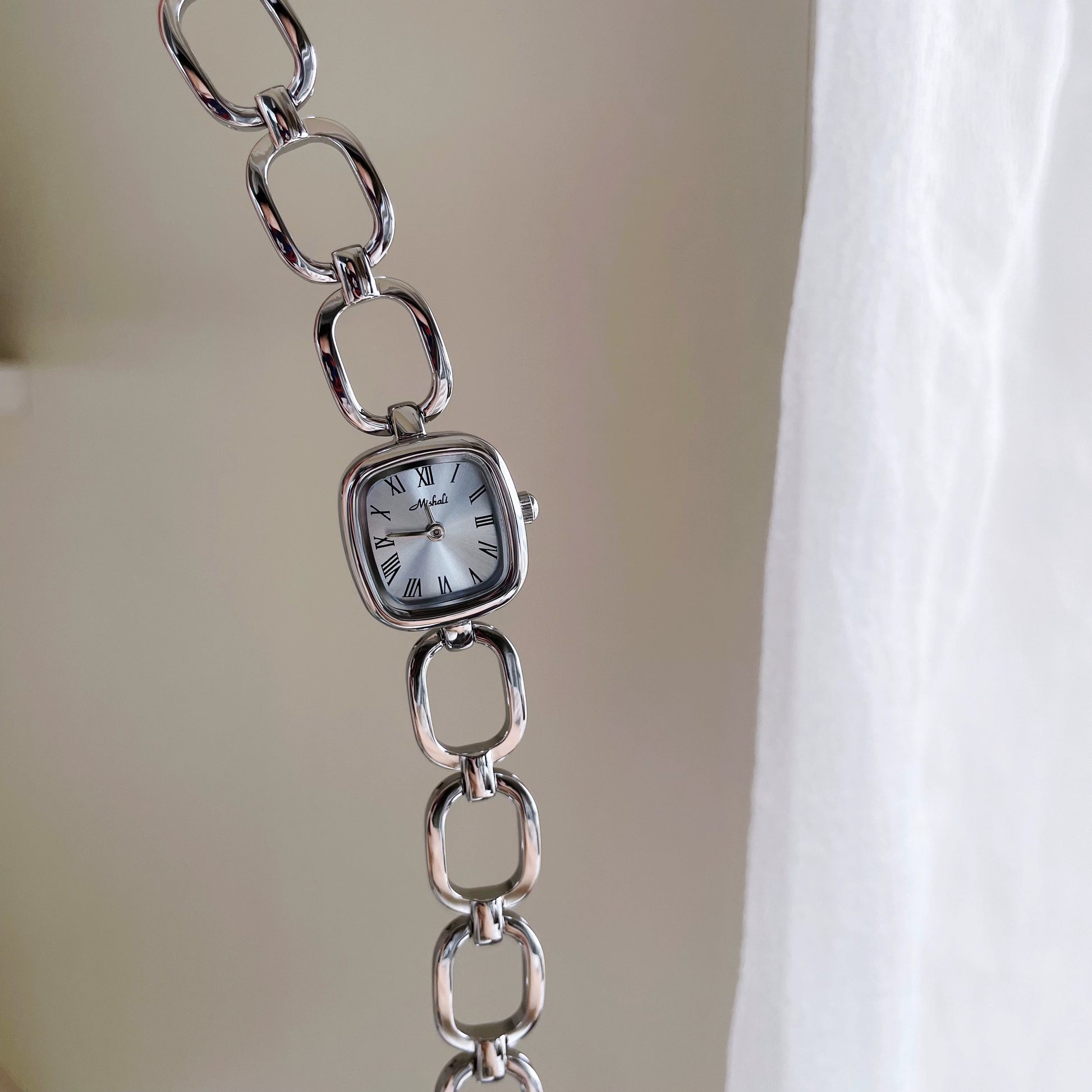 Hayden Ice Blue Square Watch - Silver Ice Blue [S3ZE1DHU]