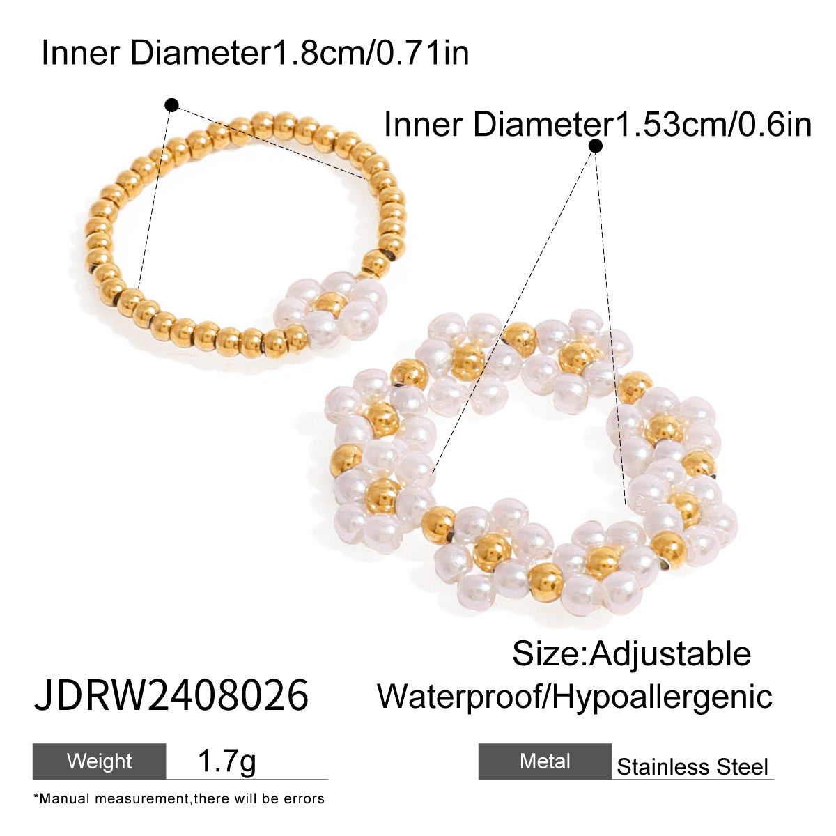 Mishika Paperclip Pearl Ring - JDRW2408026 [IPCELBJ1]