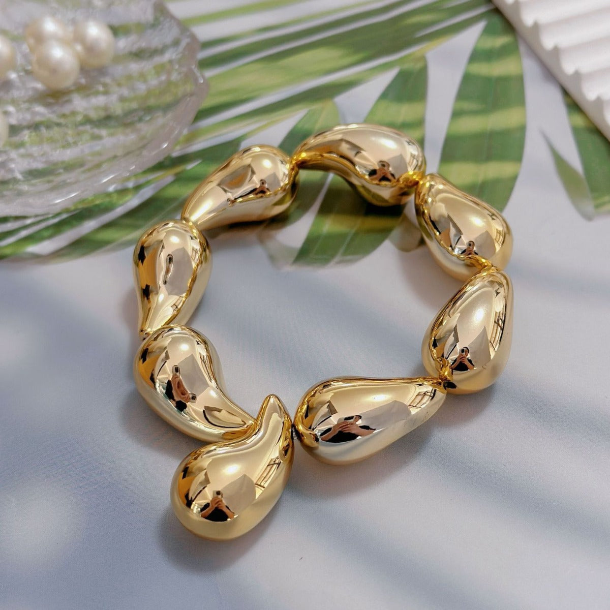 Lailah Dainty Charm Bracelets - Water Drop Bracelet [LU3H09CS]